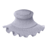Maxbell Woman Winter Bib Pullover Collar Cover Neck Warmer Scarf Practical Cozy Grey