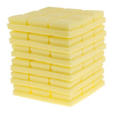 Max Maxb 6pcs Acoustic Wedge Foam Sound Absorption Panels for Audio Equipment Yellow