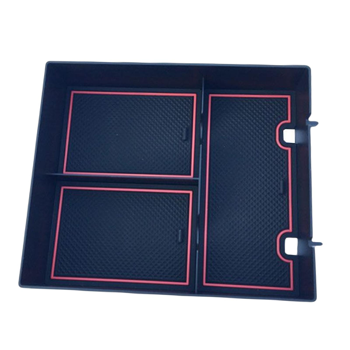 Maxbell Center Console Organizer Tray Armrest Glove Box for Rivian R1T R1S 2022 Red