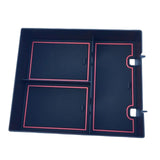 Maxbell Center Console Organizer Tray Armrest Glove Box for Rivian R1T R1S 2022 Red