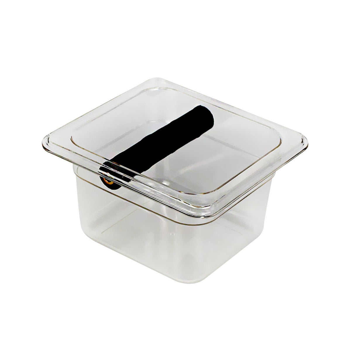 Maxbell Acrylic Espresso Knocking Box Durable for Household Restaurant Barista Small clear
