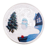 Maxbell Christmas Tree Snowflake Commemorative Coin Toys Christmas Coins Toy Gift