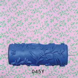 Max 5'' Embossed Paint Roller Sleeve Wall Stencil Brush Flower Pattern Decor #8