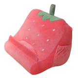 Maxbell Pillow Holder Tablet Stand with Elastic Pockets Desktop Holder for Cookbook Strawberry