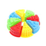 Maxbell 8 Piece Cake Toy Set Colorful Plastic Beach Toys for Children Kids Gift