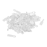 Max 50 Pieces Blank Rectangle Bezel Glue On Bails Charm Pendant Cabochon DIY