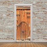 Maxbell 3D Self Adhesive Door Wall Fridge Sticker Mural Scene Home Decor Decal #7