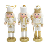Maxbell 3x Christmas Nutcracker Figures Set for Shelves and Tables Party Gifts