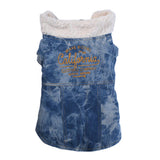 Maxbell Cute Small Dog Warm Coat Puppy Clothing New Year Outfit Apparels Blue-S