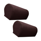 Maxbell Armchair Covers Furniture Protector Arm Covers for Bedroom  Dark Brown