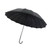 Maxbell 16 Ribs Automatic Open Umbrella Windproof for Outdoor Activities Camping Black