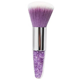 Maxbell Soft Foundation Nail Brush Gel Powder Dust Remover Nail Art Tools Purple