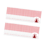 Maxbell 50Pcs Candy Bag Bulk Gift Bags Gifts Wrapping Bags for New Year Grid White