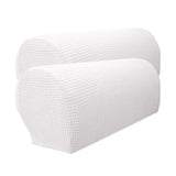 Max Set of 2 Waterproof Flannel Furniture Sofa Armrest Covers Off White - Aladdin Shoppers