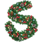 Maxbell 2.7M Christmas Garland Lightweight Hanging for Chandeliers Rooms Indoor