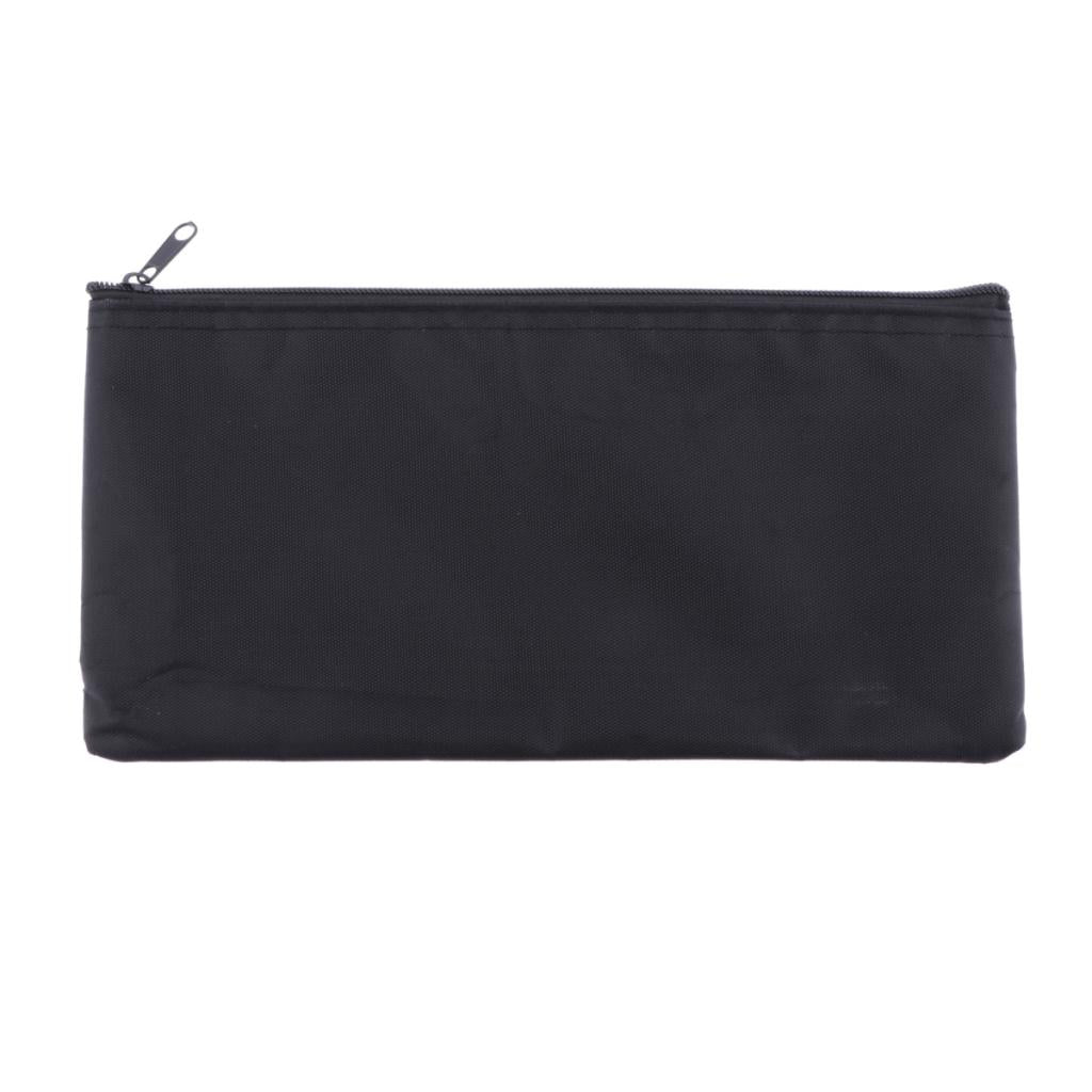 Max Mic Protective Bags Soft Storage Pouch Microphone Zipper Bag Black 22x11cm