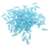 Max 100 Pieces Male Fully Insulated Wiring Wire Crimp Terminal Spade Connector