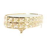 Maxbell Decorative Vanity Tray Entrance Fruit Organizer Dish Serving Tray Cake Stand Oval 28x14.5x8cm