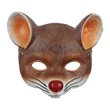 Maxbell 3D Mouse Half Face Mask Costume Cosplay Masquerade Easter Rat Animal Mask Brown