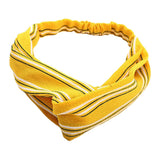 Maxbell Womens Headband Fashion Headwrap Hairband Twist Knot Hair Band Stripe Yellow