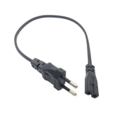 Maxbell 1ft eu male to IEC320 C7 Power Adapter Cable 10A Short for Computer Laptop PC