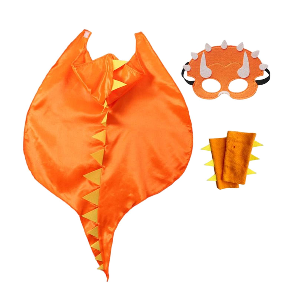 Maxbell Dragon Clothing Trick or Treating Cape Cosplay Cartoon for Halloween Gifts Orange