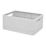 Maxbell Stackable Collapsible Storage Bin Clothes Books Cosmetics Organizer Gray