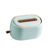 Maxbell Tissue Holder Wall Mount Tissue Dispenser Box for Household Light Green