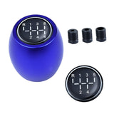 Maxbell Manual Gear Shift Knob Direct Replaces with 8mm 10mm 12mm Adapters Metal Blue