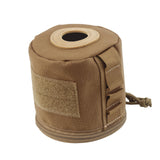 Maxbell Tissue Case Box Storage Bag Paper Storage Case for Kitchen Home Hiking Brown