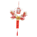 Maxbell Chinese New Year Hanging Decorations Ornament Wreath Pendant for Decor Style B