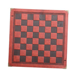 Maxbell Chessboard Mat PU Leather Heat Resistant Chess Pad Mat for Park Game Outdoor Brown