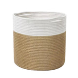 Maxbell Basket Hangers Rope Woven Decorative Dirty Clothes Basket Laundry Basket yellow30