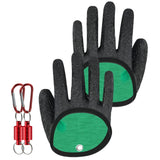 Maxbell Fishing Gloves Puncture Resistant Catch Fish Fish Landing Glove Fisherman Black Aluminum Hook