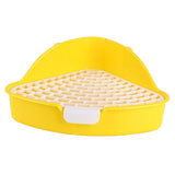 Maxbell Pet Toilet Potty Trainer with Snap Fastener Other Animals Rabbit Litter Box Yellow