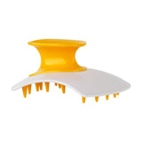 Maxbell Silicone Hair Scalp Massager Wet Dry Scrubber for Remove Dandruff Pet yellow