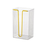Maxbell Toilet Paper Holder Adhesive Rectangular for Living Room White
