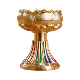 Maxbell Ghee Lamp Holder Candle Holder Votive Tealight Holder Oil Lamp Tibetan Gold