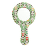 Max Vintage Style Round Handheld Travel Makeup Mirror Compact Vanity Mirror Pattern 8