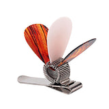 Max Guitar Picks Holder Clip Metal Acoustic Guitar Pick Clip with 3pcs Picks Set