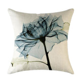 Max Flowers Cotton Linen Soft Square Throw Pillow Case Cushion Covers  F