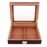 Maxbell Spanish Cedar Cigar Humidor W/ Humidifier Hygrometer Cigar Box Case Brown