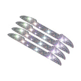 Maxbell 4Pcs Car Door Side Edge Guards Protector for Rearview Mirror Cover Iridescent