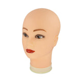 Maxbell Realistic Mannequin Head Foam Wig Display Stand for Make up Hat Hair Styling Womens White Base