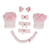 Maxbell Cat Costume Kitten Cosplay Tail Toys Halloween Birthday Fancy Dress White