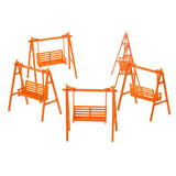 Maxbell 5x Plastic Swing Chair Dollhouse Miniature Furniture Toy Decor O Scale 1:50