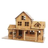 Maxbell 3D Wooden Puzzle Game Cottage Durable Kids for Indoor Kitchen Farmhouse