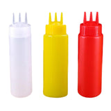 Maxbell 3x Ketchup Bottle press Container press Sauce Bottle for Condiments 650ml