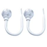 Maxbell 2pcs Curtain Holdbacks Voile Drapery Holder Wall Hook with Ball Finials A