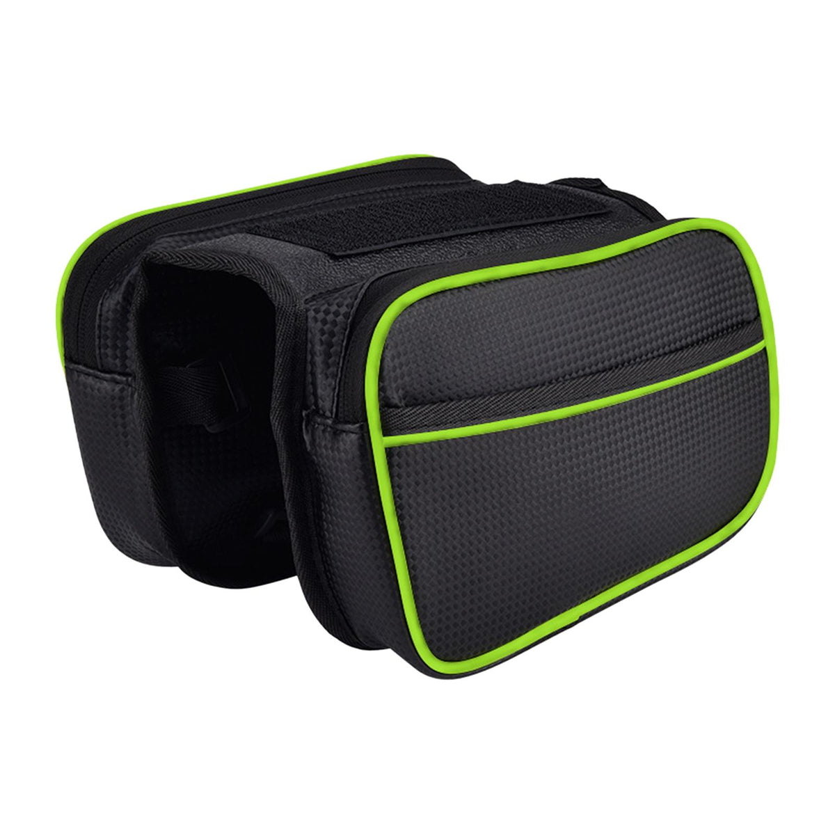 Maxbell Bike Bag Detachable Waterproof Bike Pannier Portable Bicycle Front Frame Bag Style A Green